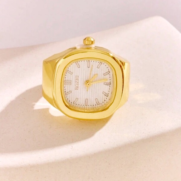 BOZHI Jewelry New Design Fashionable Quartz Watch Ring Unisex One
